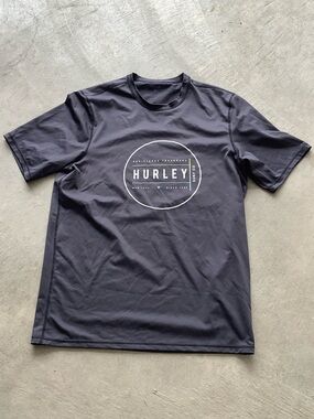 Hurley Men's Dark Gray Sun Shirt Rash Guard